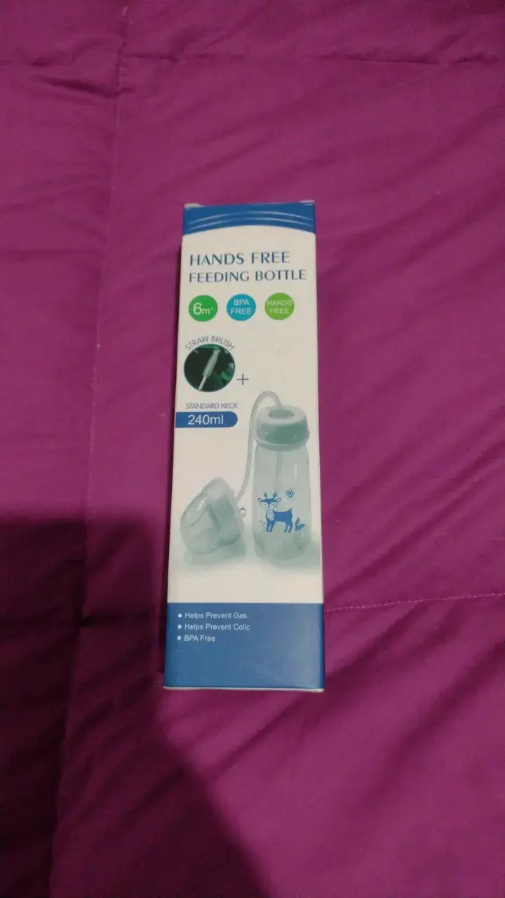 Mamadera manos libres 240ml BPA Free