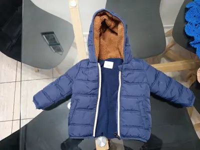 Chaqueta polar bebé Colloky azul - miniatura 2