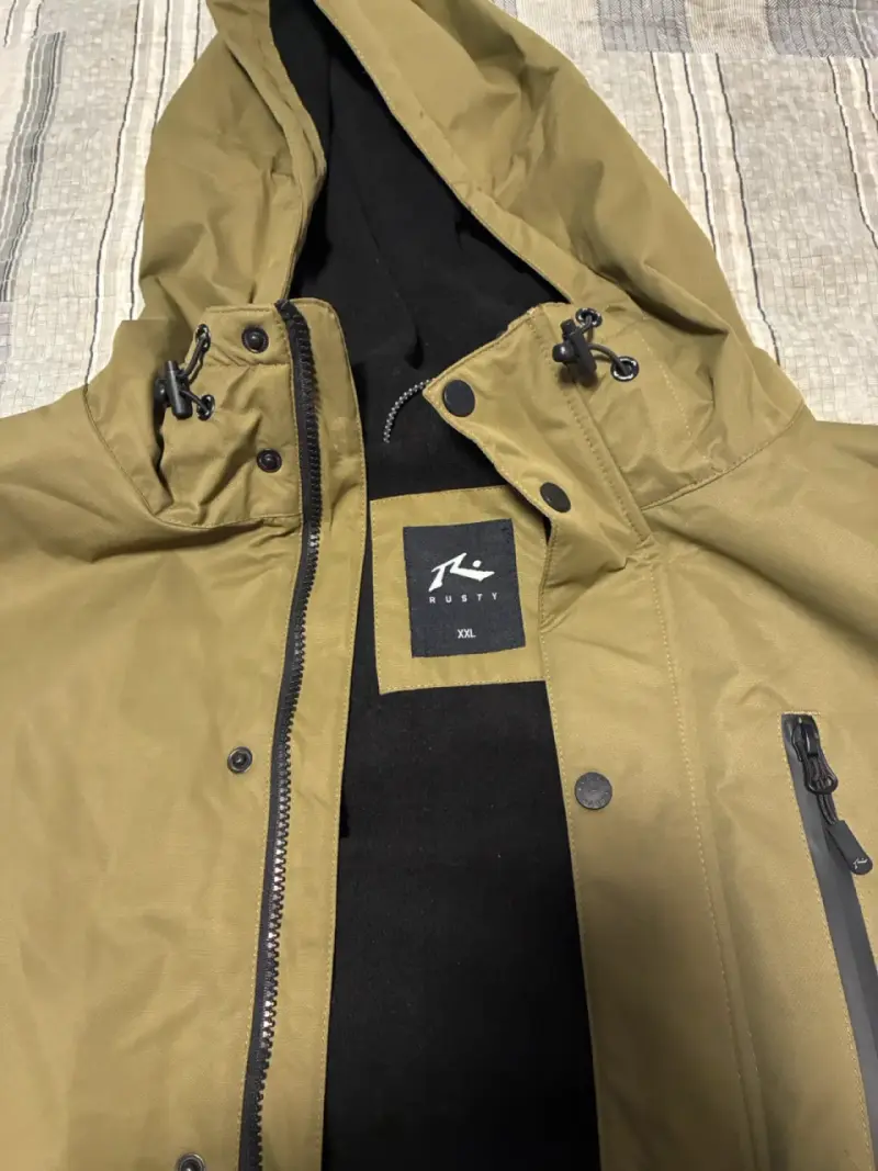 Chaqueta Rusty impermeable con capucha bicolor - 4