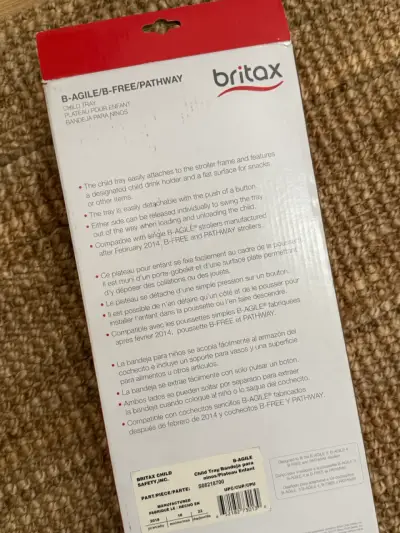 Bandeja para niños Britax B-Agile/B-Free - miniatura 3