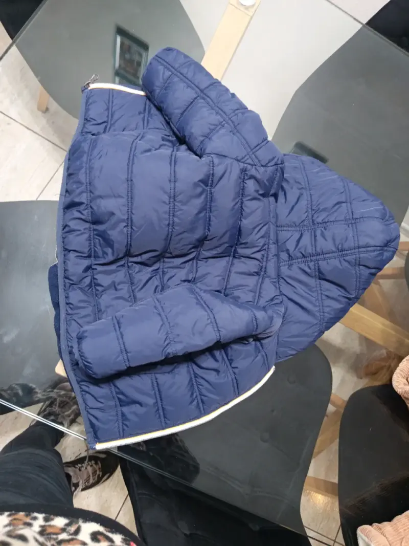Chaqueta acolchada azul para niño - 3