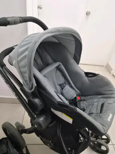 Coche giro 360 con huevito , adaptador auto y cuna - miniatura 6