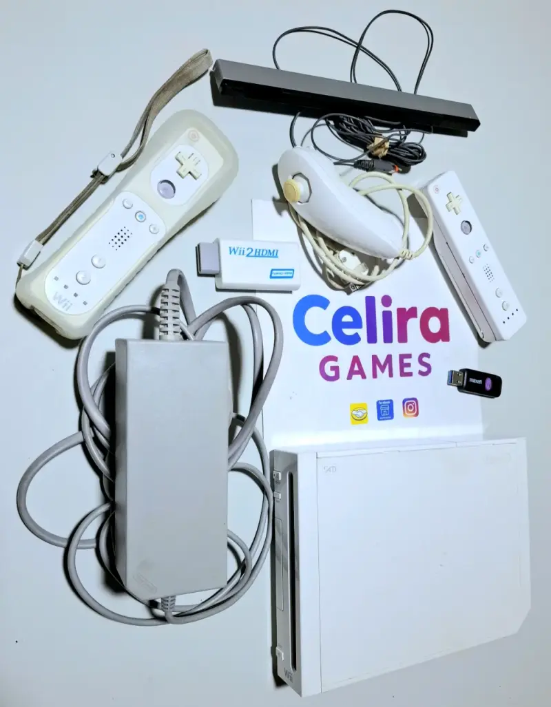 Nintendo Wii retrocompatible desbloqueada 2 mandos