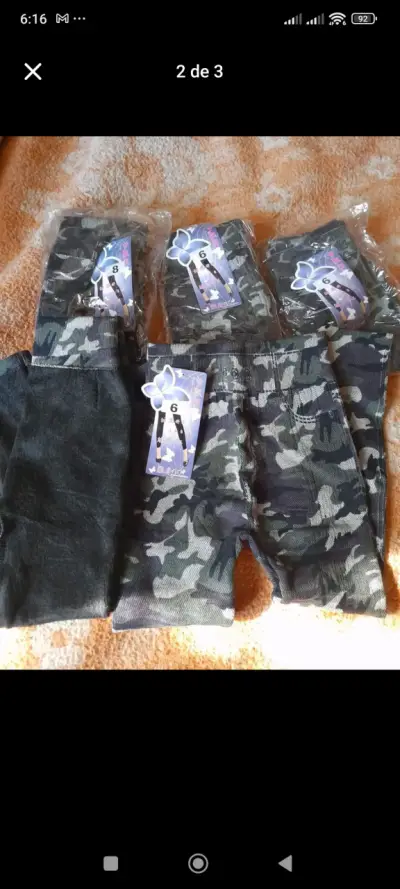 Leggings camuflados para niñas - miniatura 2