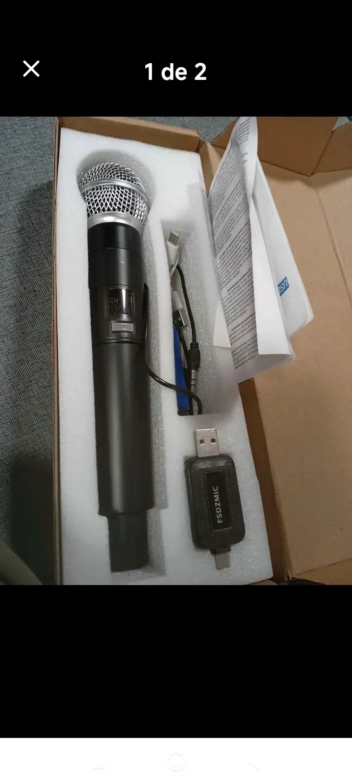 Micrófono inalámbrico para teléfono
