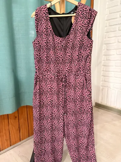Enterito animal print rosa para mujer - miniatura 1