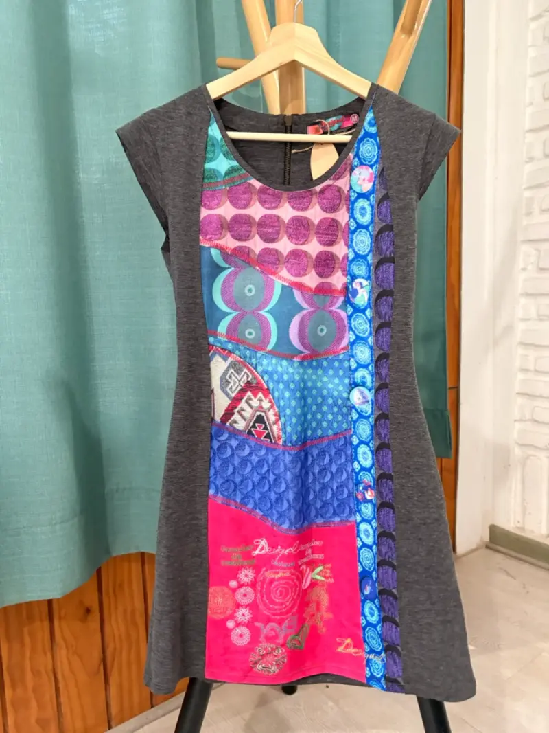 Vestido Desigual multicolor con diseño único