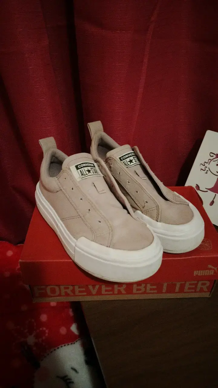 Zapatillas Converse Star beige sin cordones - 2