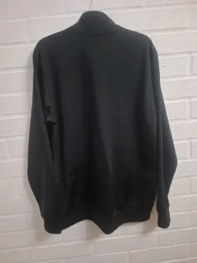 Polerón negro Adidas con cierre medio - miniatura 2