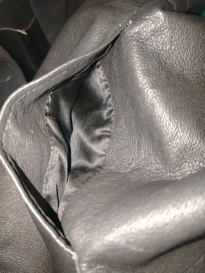Abrigo de cuero negro elegante para mujer - 4
