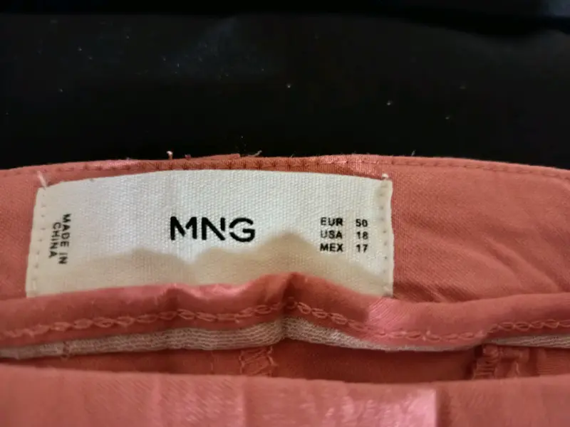 Pantalones rosados de lino para mujer talla curvy - 4