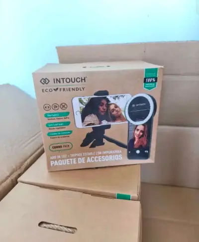 Aro de luz LED con trípode y control remoto - miniatura 2