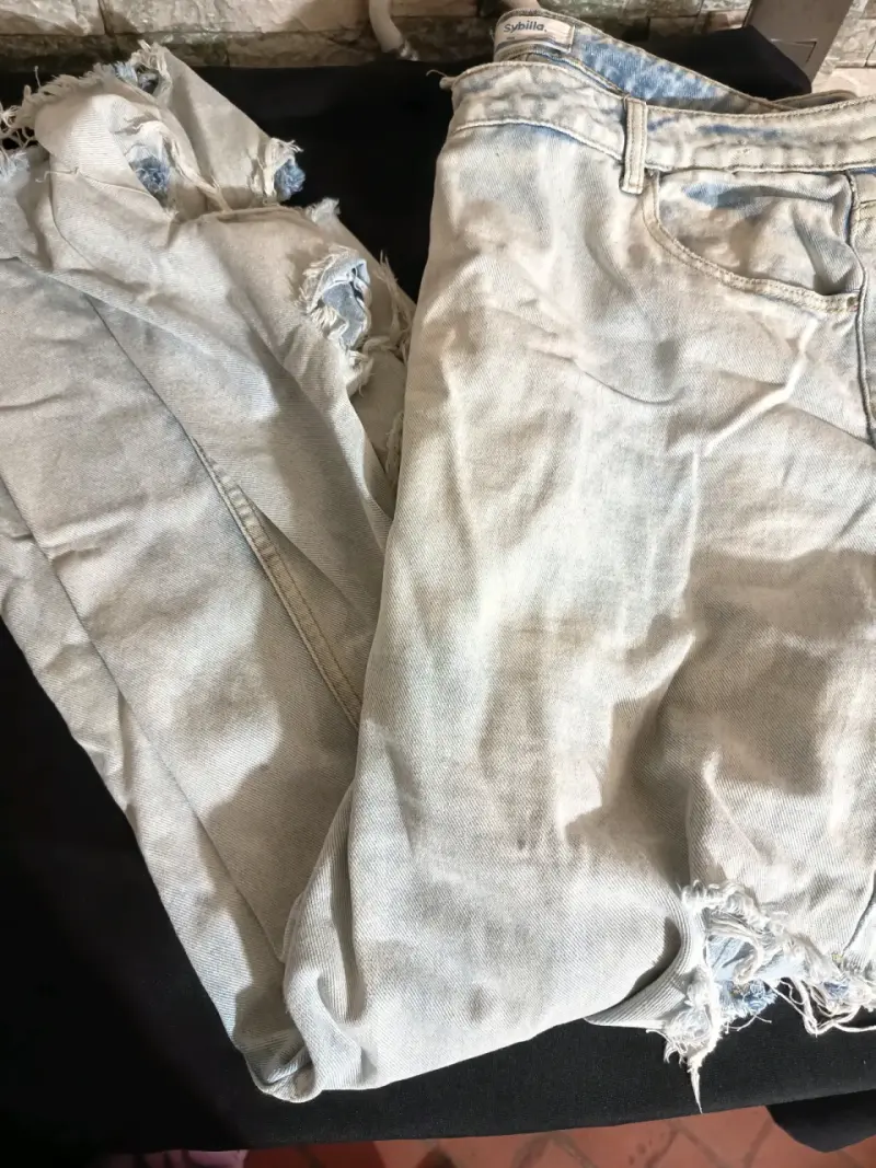 Jeans desgastados Sybilla para mujer, talla grande - 1