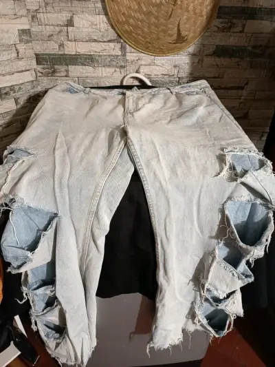 Jeans desgastados Sybilla para mujer, talla grande - miniatura 2