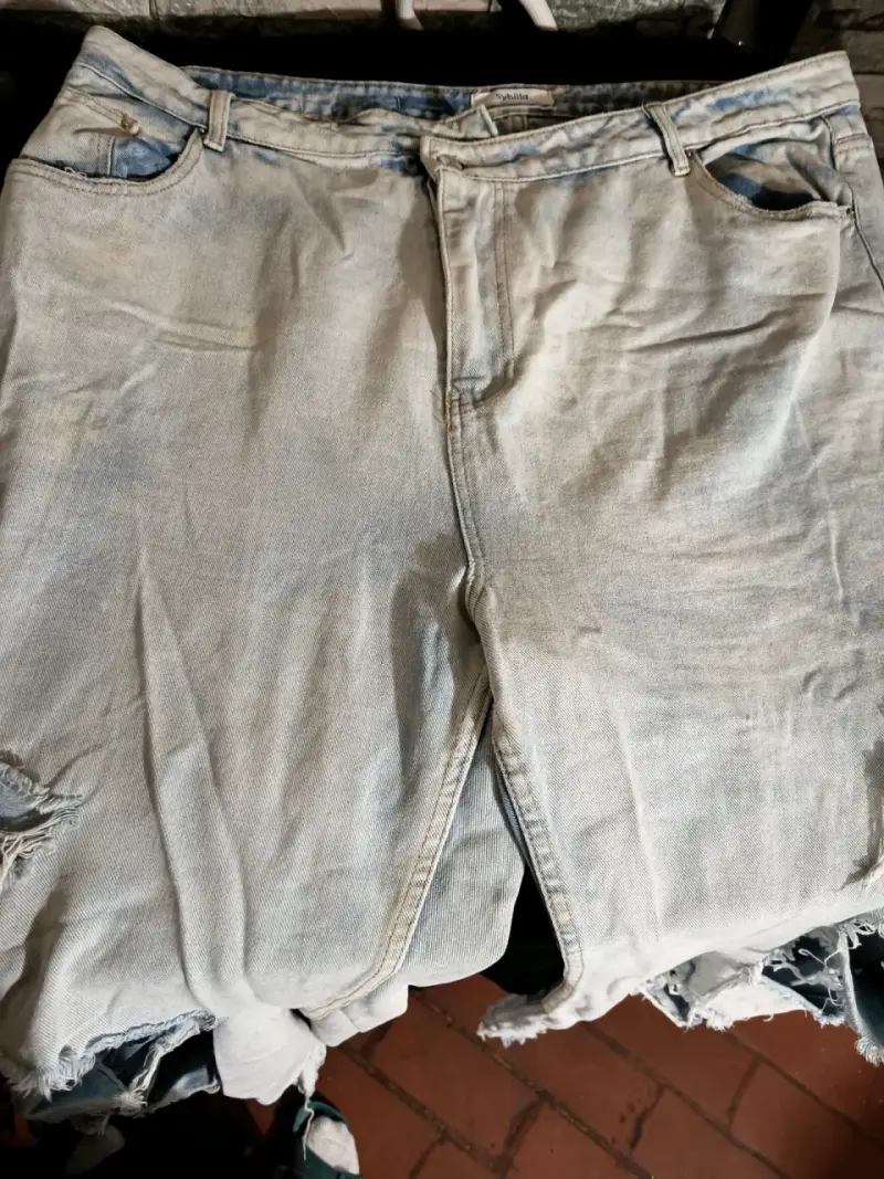 Jeans desgastados Sybilla para mujer, talla grande - 3