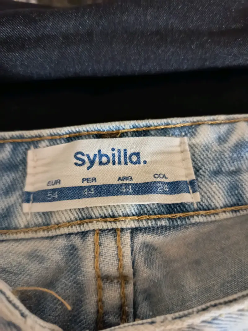 Jeans desgastados Sybilla para mujer, talla grande - 4