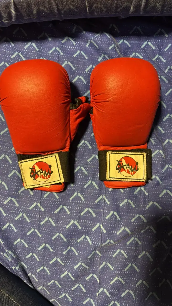 Guantes de boxeo niño rojos para entrenamiento - 2
