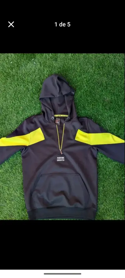 Polerón con capucha Zooyork negro y amarillo - miniatura 1