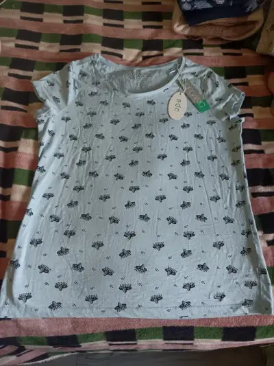 Polera EDC azul orgánic talla L - miniatura 1