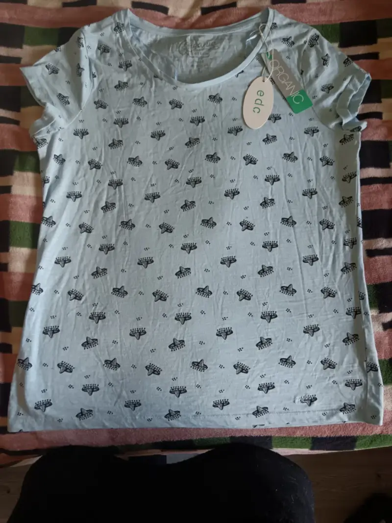 Polera EDC azul orgánic talla L - 2