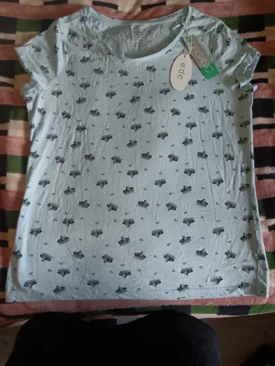 Polera EDC azul orgánic talla L - miniatura 2
