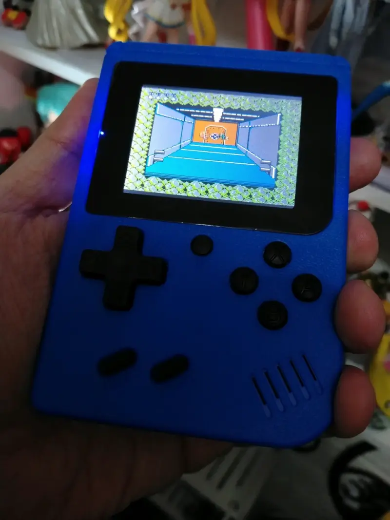 Consola portátil retro azul con 400 juegos - 3
