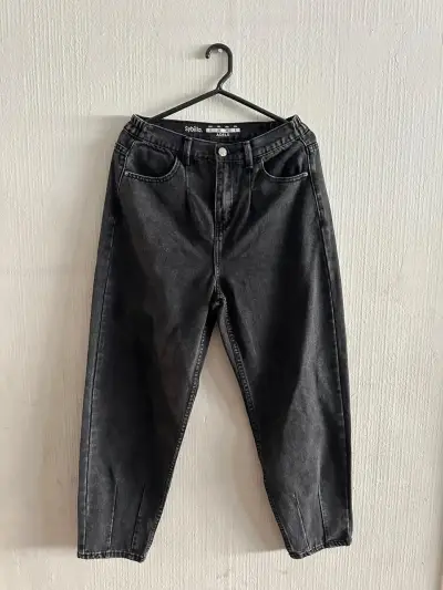 Jeans negros Sybilla Adele de tiro alto talla 38 - miniatura 1