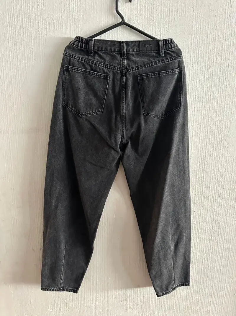 Jeans negros Sybilla Adele de tiro alto talla 38 - 2