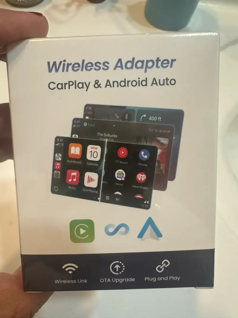 Adaptador inalámbrico para CarPlay y Android Auto