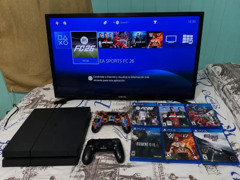 PS4 500GB con 3 mandos y 6 juegos - 2