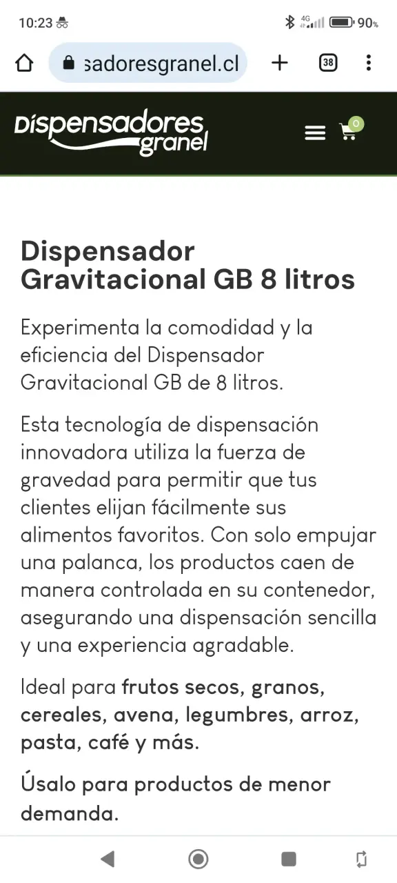 NUEVO Dispensador de cereales 6L con mango - 5