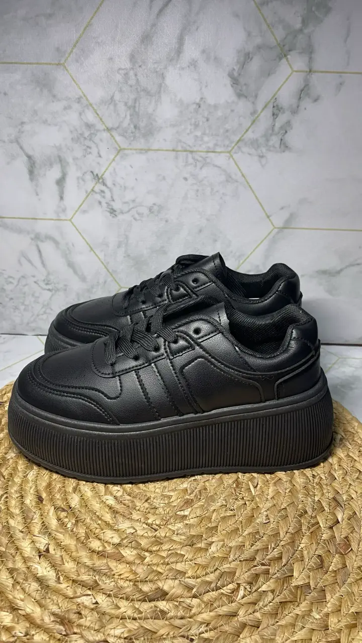 Zapatillas negras con plataforma - 4
