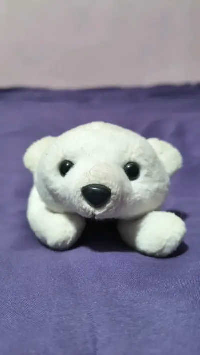 Peluche oso polar pequeño y suave - miniatura 2