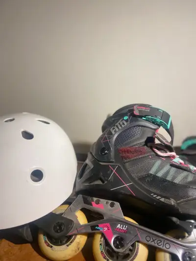 Patines en línea Oxelo Fit5 ajustables (35-38) - miniatura 4
