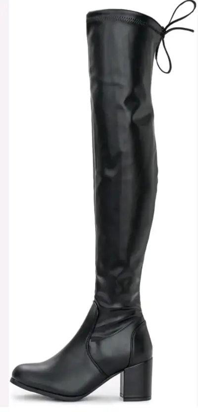 Botas negras por encima de las rodillas - miniatura 3