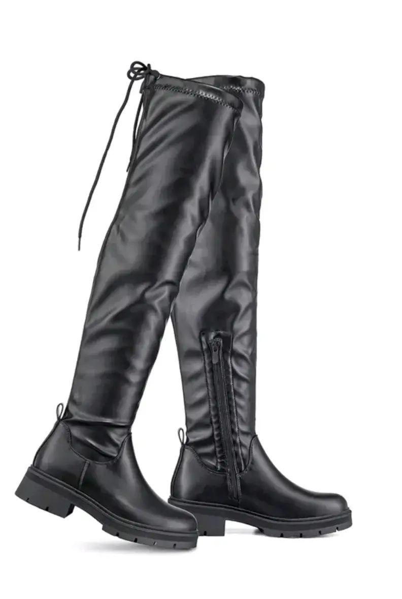 Botas negras por encima de las rodillas - 4