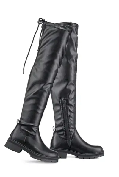 Botas negras por encima de las rodillas - miniatura 4