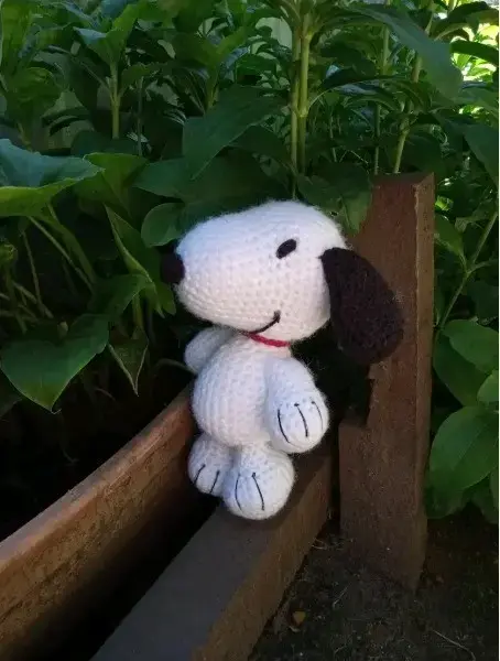 Peluche tejido a mano de Snoopy - 1