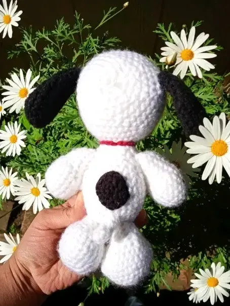 Peluche tejido a mano de Snoopy - 2