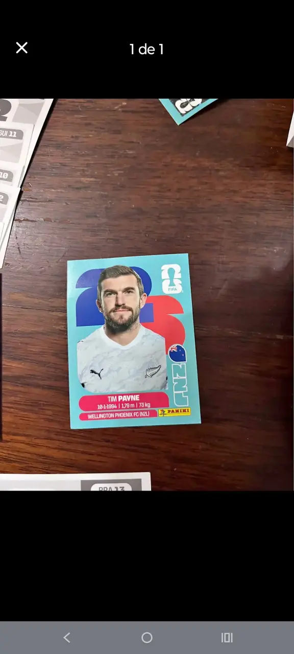 Lámina Panini FIFA 2023 Tim Payne