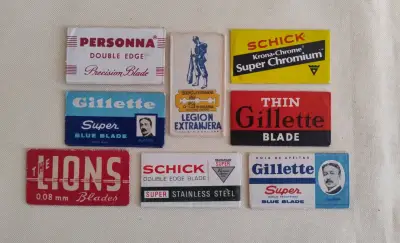 Colección de hojas de afeitar vintage - miniatura 1