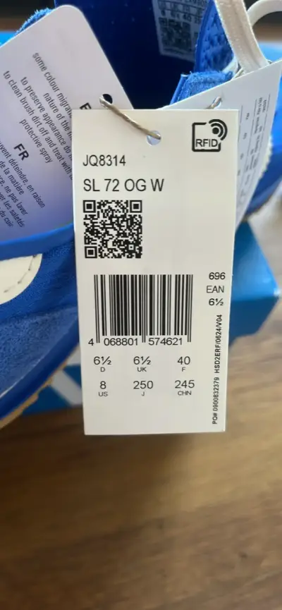 Zapatillas Adidas SL 72 OG W azules - miniatura 1
