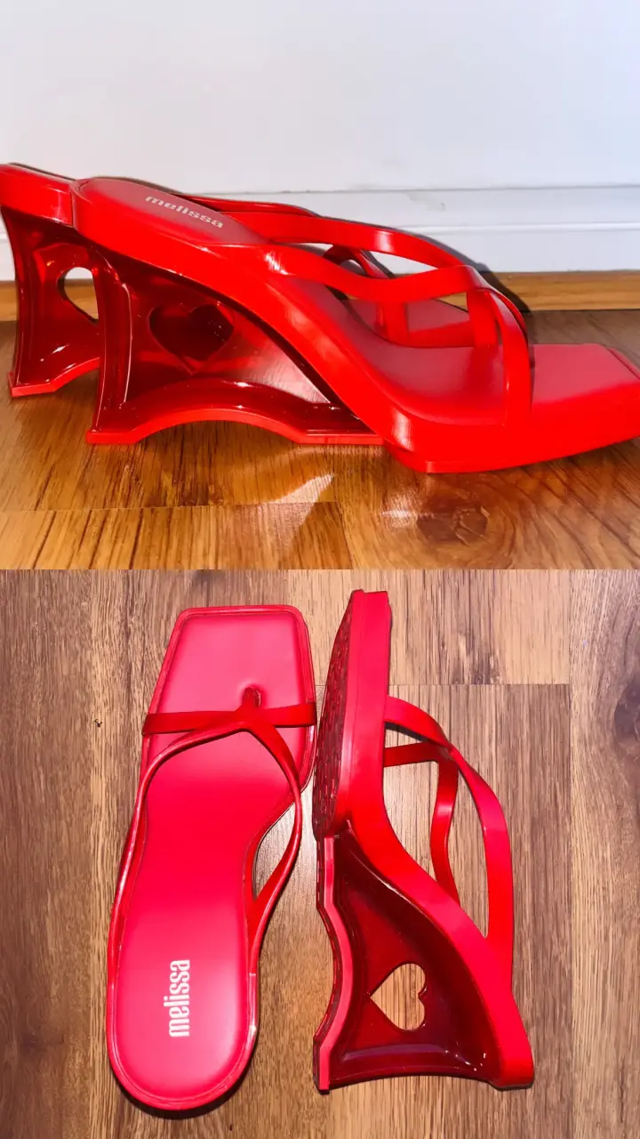 Sandalias rojas Melissa Glass Heels - 1