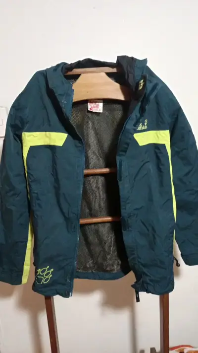Chaqueta impermeable Jack Wolfskin verde - miniatura 1