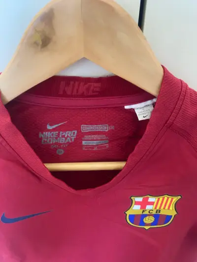 Polera primera capa Nike pro combat FC Barcelona - miniatura 3