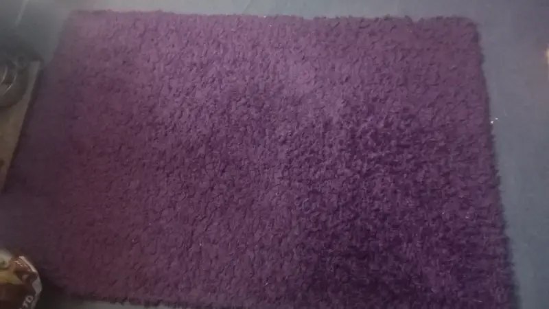 Alfombra morada de felpa suave - 2