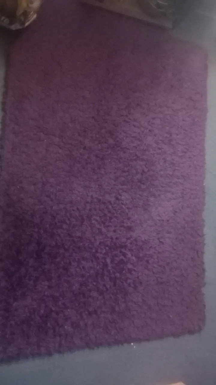 Alfombra morada de felpa suave - 3