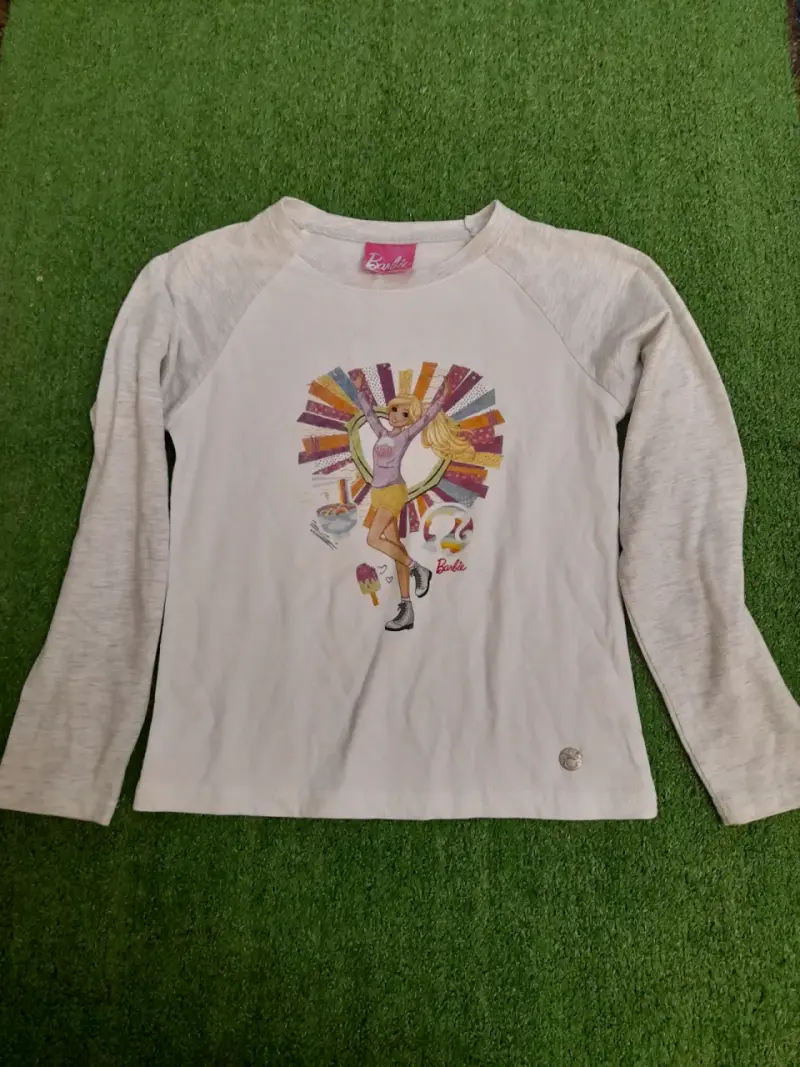 Polera manga larga Barbie para niña - 1