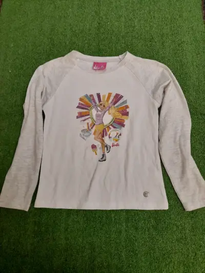 Polera manga larga Barbie para niña - miniatura 1