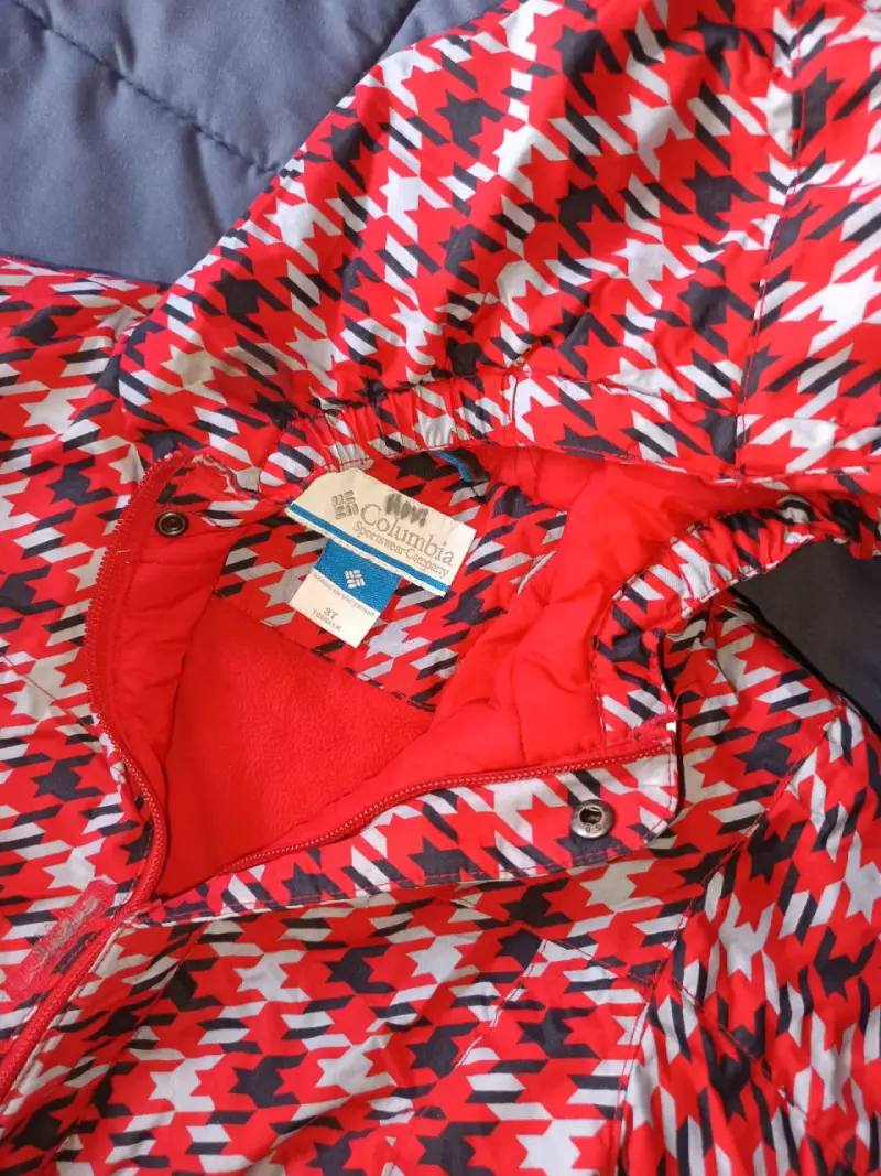 Chaqueta infantil Columbia impermeable roja - 2